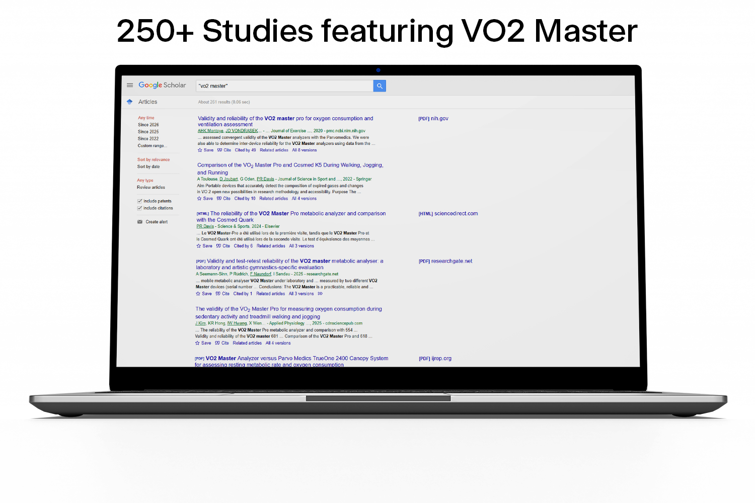 VO2 Master Accuracy and Validation Google Scholar