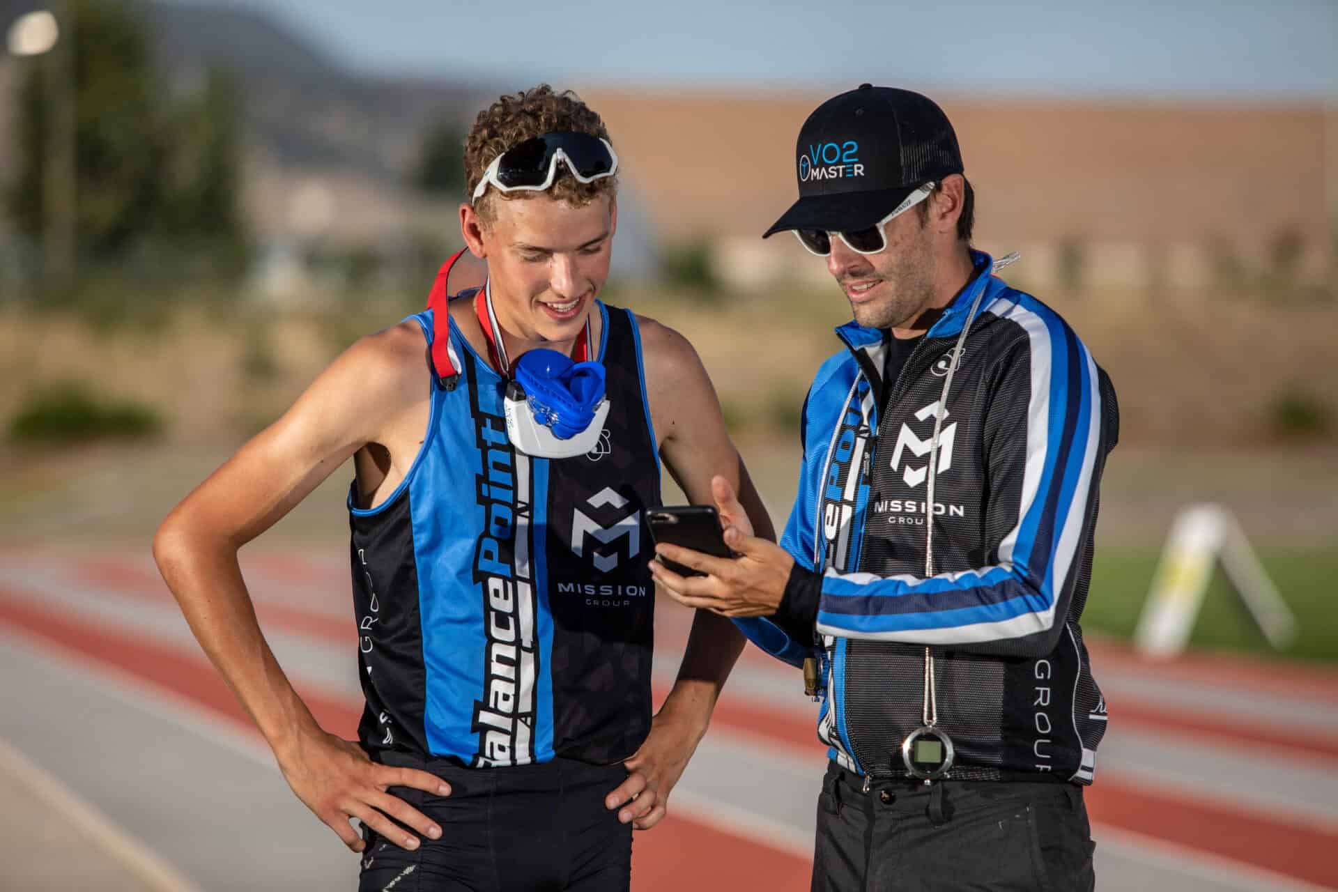 Triathlete Brock Hoel and Coach Luke Way