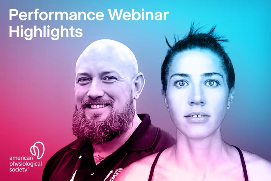 Applied sport science experts Dr. Eva Piatrikova and Mark Edward Jones PhD Candidate, featured in an APS webinar discussing dynamic metabolic testing and advanced exercise physiology applications.